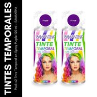 Pack x2 Tinte Temporal en Spray Purple 120 ml - SAMANTHA