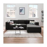 SECCIONAL CALIFORNIA CAMA-NEGRO +3 cojines regalo