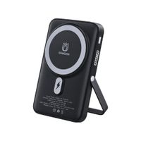 Power Bank Magnético Inalámbrico 10000mAh 22.5W con Carga Rápida USB-C y Soporte Plegable