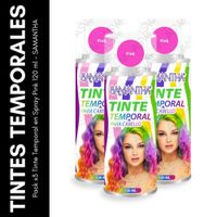 Pack x3 Tinte Temporal en Spray Pink 120 ml - SAMANTHA