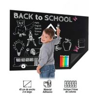 Pizarra Adhesiva - Autoadhesiva Lámina Negra - 200cmx45cm