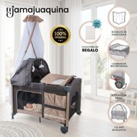 Cuna Corral con Cambiador 3 en 1 ALANA  con Colchón Beige