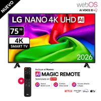Televisor LG 75  NANO 4K UHD AI Smart TV 75NU800BPSBQ - 2026