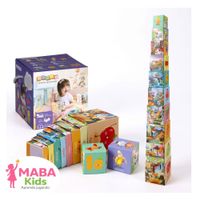 Torre de Cubos Apilables Didácticos e Interactivos