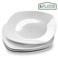 Plato Tendido De Loza 20.8cm Set De 6 Unidades