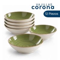 Bowl Corona Artisán 21cm Set De 12 Para Tu Mesa