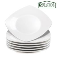 Plato Tendido De Loza 20.8cm Set De 12 Unidades