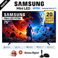 Televisor Samsung 75 Mini LED 75M70H Vision AI Smart TV 2026 y Antena Digital