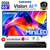 Televisor smart Samsung M70 65 4K UHD Mini LED Tizen OS UN65M70HAGXPE - Soundbar LG
