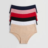 Pack x6 Calzones de Mujer Corte Clásico Algodón Premium Surtido - NUE BY BODY