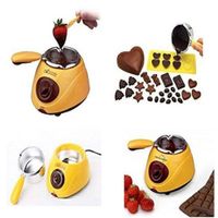 Chocolatiere Olla eléctrica  color Amarillo para derretir chocolate