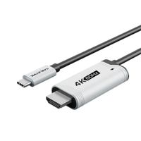 Cable USB-C macho a HDMI macho 4K 60Hz, PD 100W- 2M - CABLETIME | CC17L