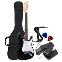 Guitarra Eléctrica Negro con Accesorios Completa