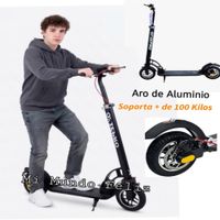 Scooter Lineal Jovenes Y adultos Llantas de Caucho X 30 Black