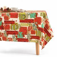 Mantel Navideño Rectangular ARLIN M1 - Rojo