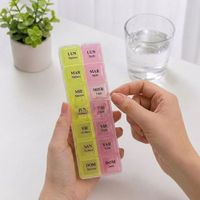 Pastillero Semanal Portátil de 2 turnos