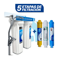 Purificador de agua premium con 5 etapas de filtración