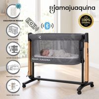 Cuna Colecho Eléctrica Mecedora 3 en 1 PARIS con Colchón  Dark Gray