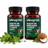 PACK Cápsulas Aceite de Orégano y Coco MCT 60 unidades (2 frascos)