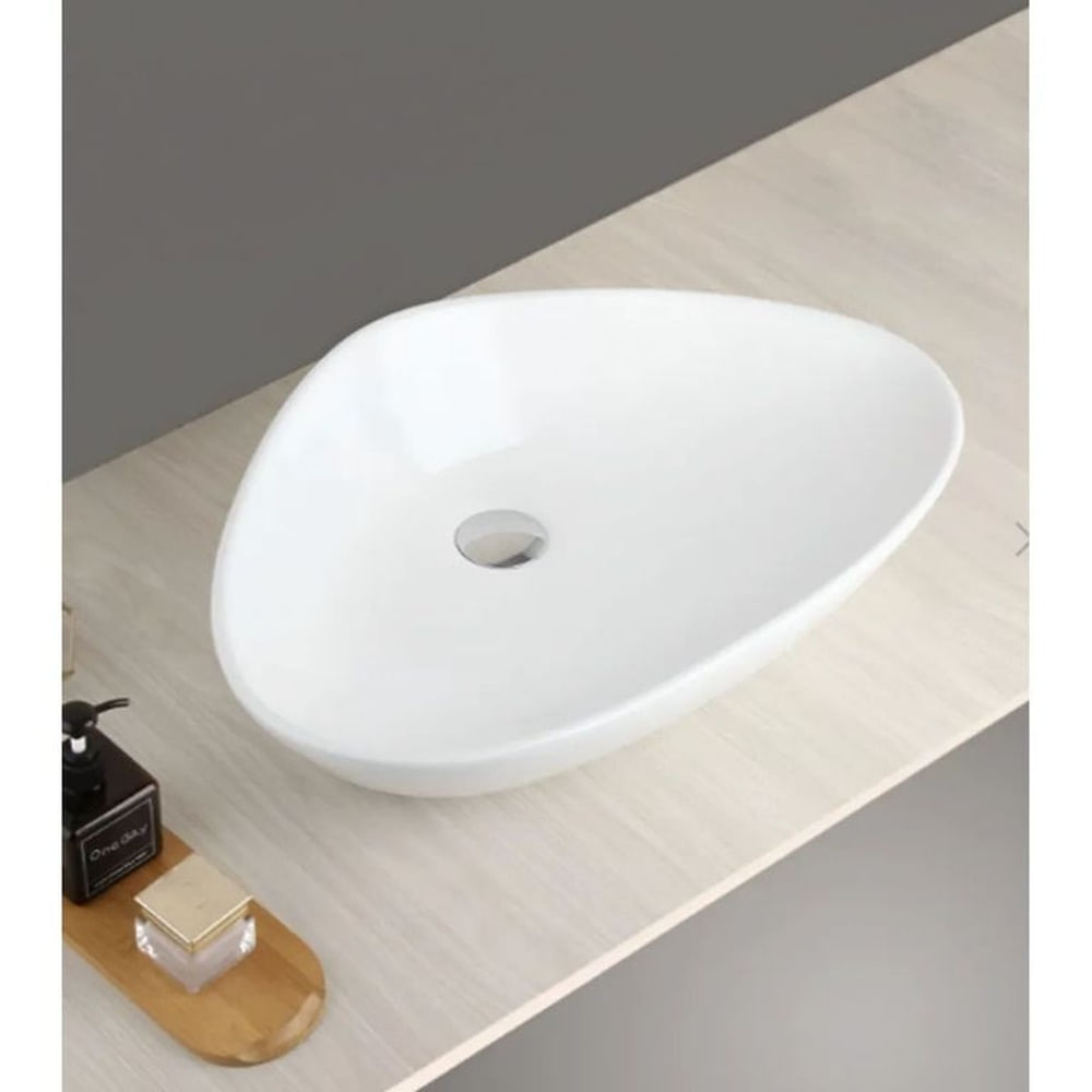 LAVAMANOS DE LOZA TRIANGULAR BLANCO P148