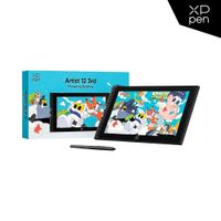 TABLETA GRAFICA XP-PEN ARTIST 12 3RA GEN 1920 FHD laminada Windows Mac Andrio NEGRO