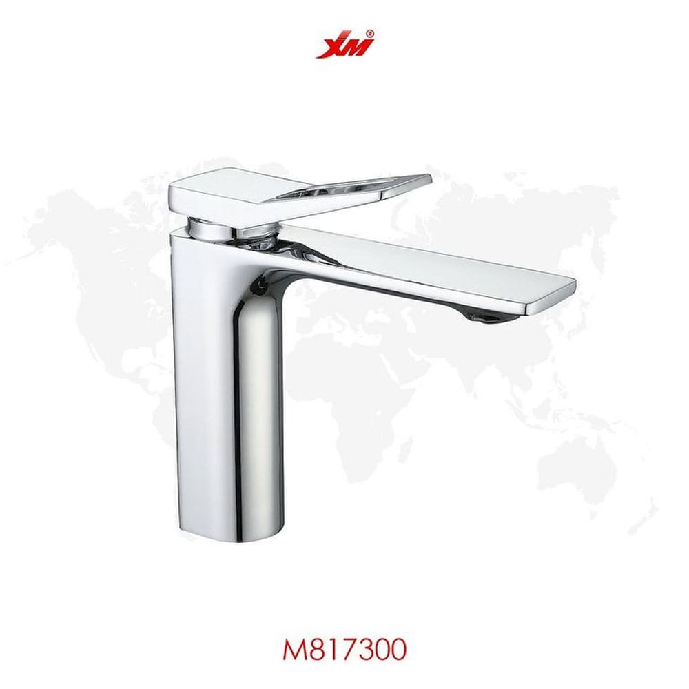 MEZCLADORA MONOCOMANDO PARA LAVATORIO MEDIANO CROMADO M817300