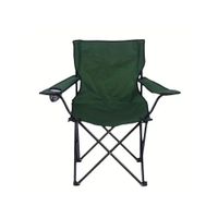Silla Plegable Para Playa Camping Terraza con Apoyabrazos COLOR VERDE