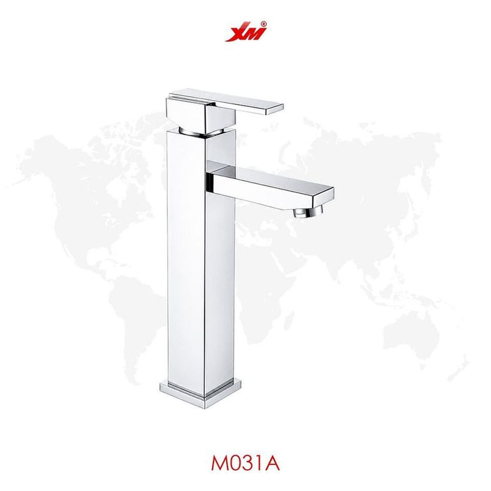 MEZCLADORA MONOCOMANDO PARA LAVATORIO ALTO CROMADO M031A