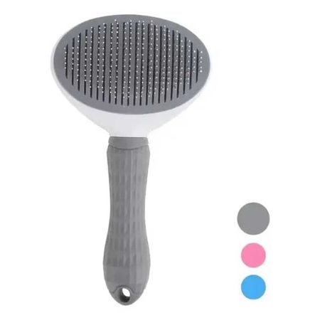Cepillo Quita Pelusa con Expulsador PREMIUM GRIS Gato y Perro