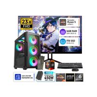 COMPUTADORA PC GAMER AMD RYZEN 5 5600GT RAM 16GB SSD 1TB MONITOR TEROS 23.8 120HZ