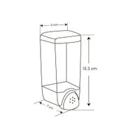 DISPENSADOR DE JABON ABS CROMADO MOD ADB7007C