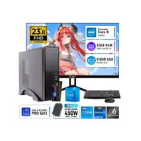 Computadora PC Oficina Intel Core i5 12400 RAM 32GB SSD 512GB Monitor Teros 23.8 Pulgadas 120Hz