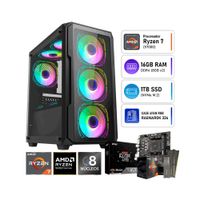 PC Gamer Ryzen 7 5700G 16GB RAM SSD ADATA 1TB Case Halion RGB