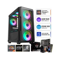 PC Gamer Ryzen 7 5700G 16GB RAM SSD 512GB Case Halion RGB