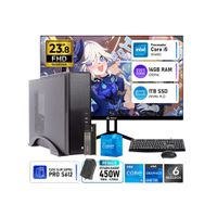 Computadora PC Oficina Intel Core i5 12400 RAM 16GB SSD 1TB Monitor Teros 23.8 Pulgadas 120Hz