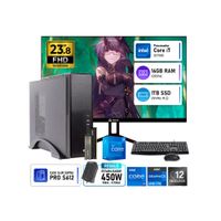 Computadora PC Oficina Intel Core i7 12700 RAM 16GB SSD 1TB Monitor Teros 23.8 Pulgadas 120Hz