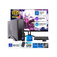 Computadora PC Oficina Intel Core i7 12700 RAM 8GB SSD 512GB Monitor Teros 23.8 Pulgadas 120Hz