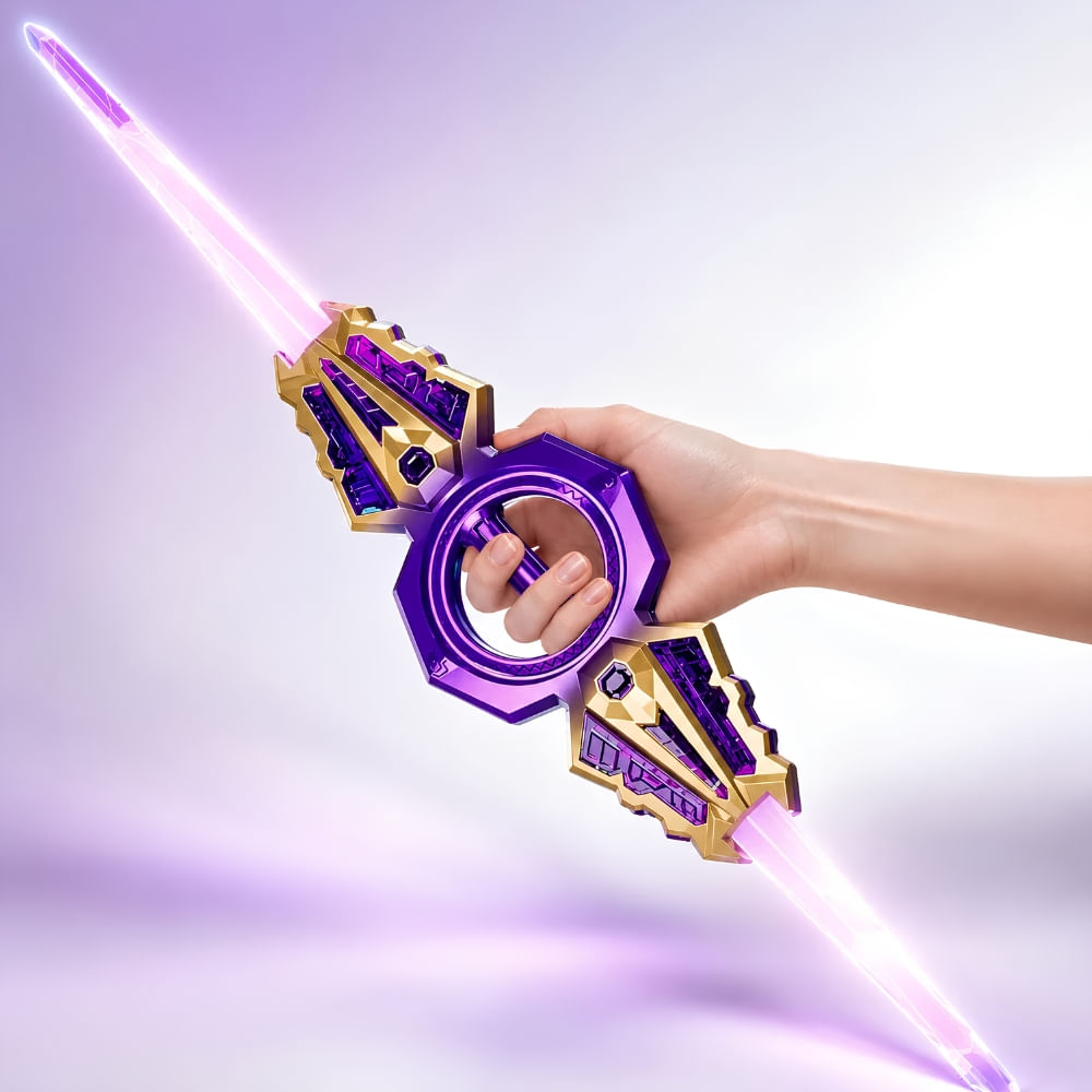 Juguete Increible Espada Láser Doble Filo Space Sword Morada - plazaVea