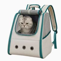 Mochila Transportador para Gatos Hello Cat - Verde