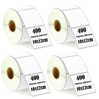 Rollo 400 Etiqueta Termica Adhesiva 10x12cm Pack 4 Rollos