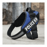 Pechera Arnés Police K9 Agarre Seguro - Talla M - Azul