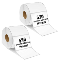 Rollo 530 Etiqueta Termica Termica 10x10cm Pack 2 Rollos