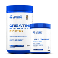Creatina Applied Nutrition 1 KG - L Glutamina Applied Nutrition 500 G - Sin Sabor