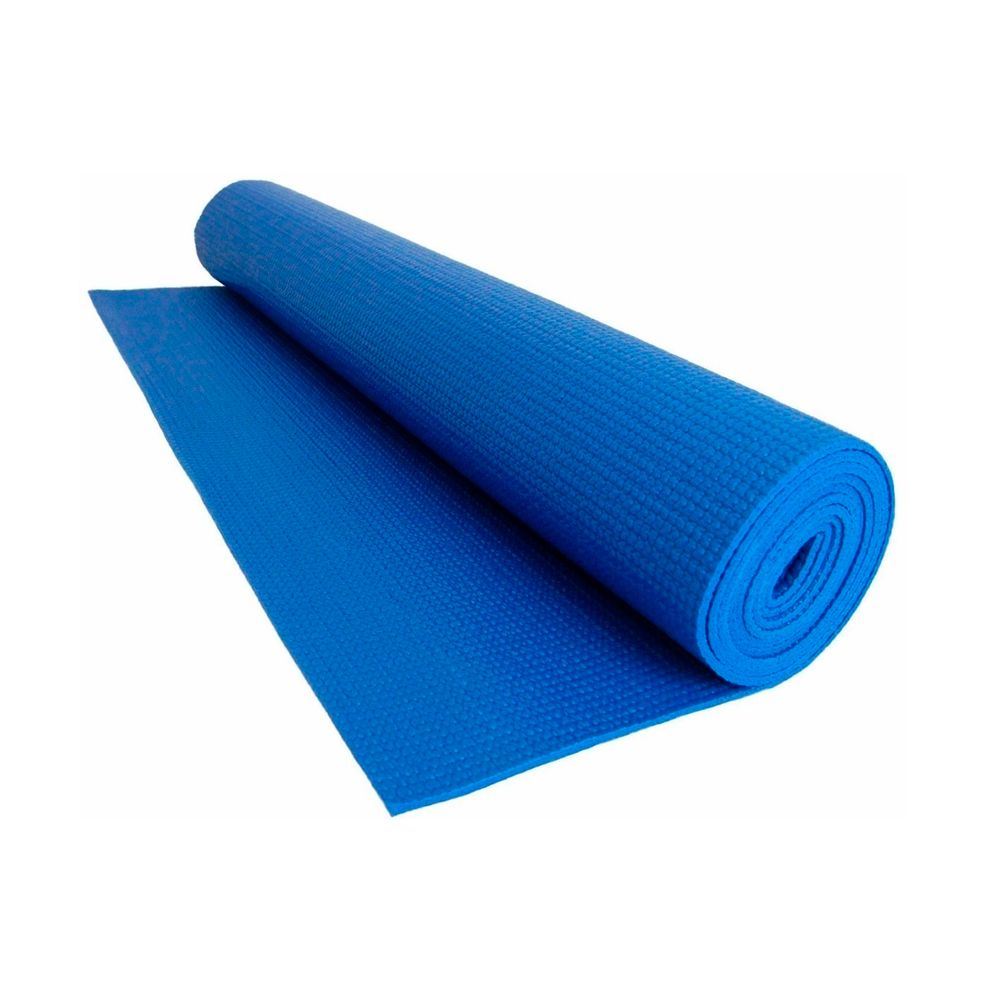 Colchoneta Yoga Mat Pilates Fitness 6Mm Con Funda Transportadora - Azul ...