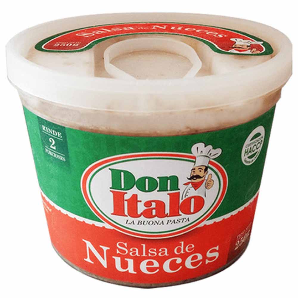 Salsa de Nueces DON ITALO Pote 250g plazaVea Supermercado