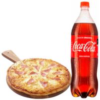 Pack Pizza Americana Familiar LA FLORENCIA + Gaseosa COCA COLA Botella 1.5L
