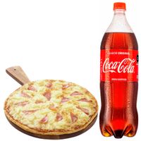 Pack Pizza Hawaiana Familiar LA FLORENCIA + Gaseosa COCA COLA Botella 1.5L