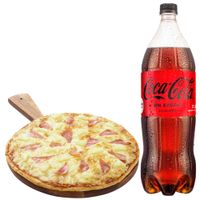 Pack Pizza Hawaiana Familiar LA FLORENCIA + Gaseosa COCA COLA Sin Azúcar Botella 1.5L