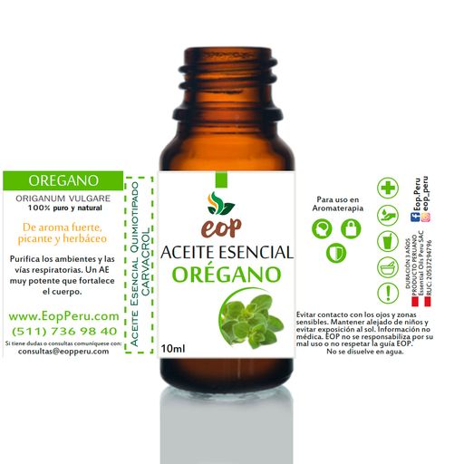 Aceite de Orégano 10ml - Aroma y Paz