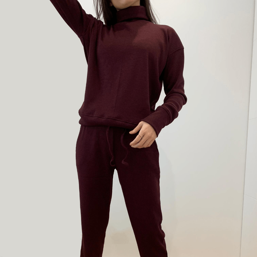 Pantalón Jogger Zen - Vino | Rising Dragon | El Camino es Simple
